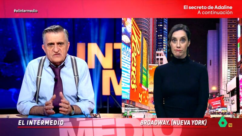 'Díaz Ayuso', sobre su viaje a EE.UU: "He venido a venderles 'Malinche' antes de que Trump deporte a todos los actores latinos"
