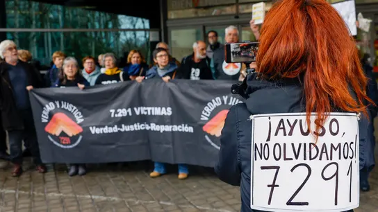 Miembros de la Asociación 7291 Verdad y Justicia durante una concentración, en una imagen de archivo. Miembros de la Asociación 7291 Verdad y Justicia durante una concentración, en una imagen de archivo.