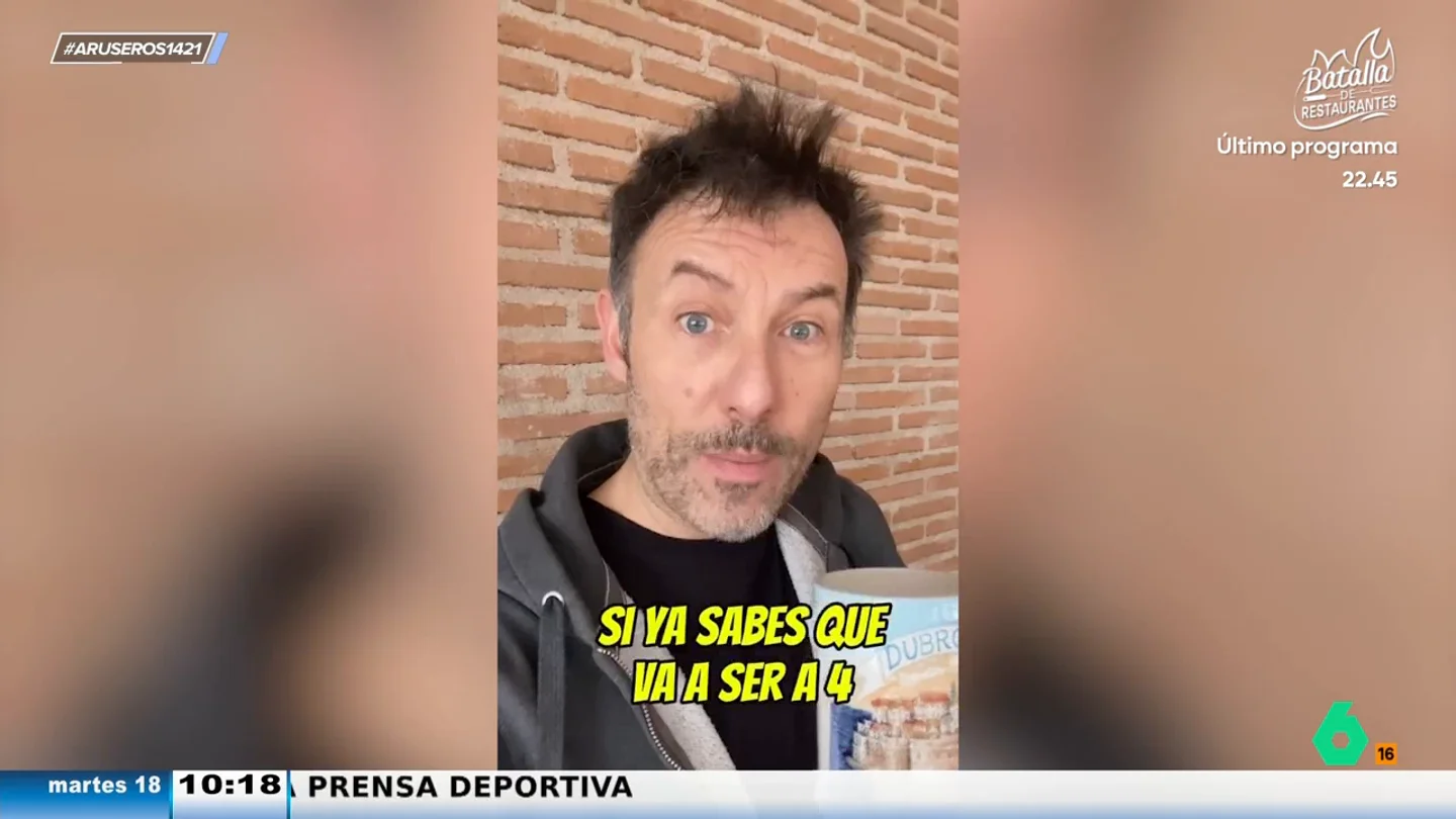 Iñaki Urrutia propone un "pacto de horarios" con los repartidores y técnicos que van a tu casa a arreglar algo Iñaki Urrutia propone un "pacto de horarios" con los repartidores y técnicos que van a tu casa a arreglar algo
