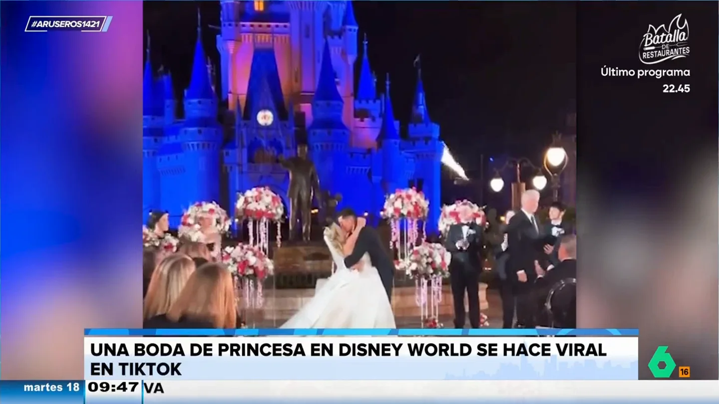La gran celebración de boda una tiktoker en Walt Disney World de Orlando divide el plató de Aruser@s La gran celebración de boda una tiktoker en Walt Disney World de Orlando divide el plató de Aruser@s