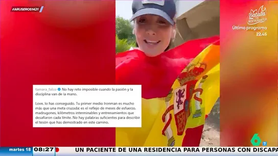 Tamara Falcó desmiente la crisis con Íñigo Onieva a gritos en México: asi le anima en su primera Ironman Tamara Falcó desmiente la crisis con Íñigo Onieva a gritos en México: asi le anima en su primera Ironman