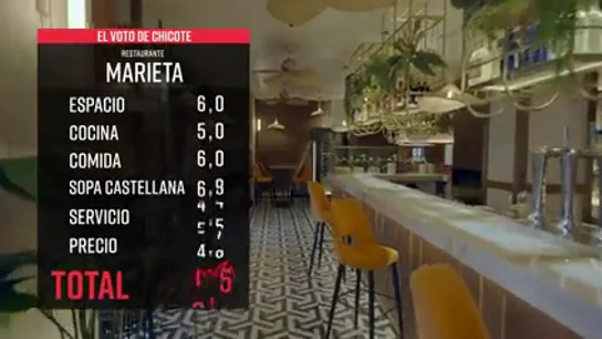 'Marieta', el único restaurante de Valladolid que Alberto Chicote aprueba en Batalla de restaurantes:'Marieta', el único restaurante de Valladolid que Alberto Chicote aprueba en Batalla de restaurantes 'Marieta', el único restaurante de Valladolid que Alberto Chicote aprueba en Batalla de restaurantes: "Tiene la mejor sopa castellana"