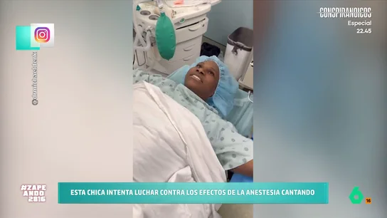 Una joven intenta resistirse a la anestesia cantando 'Wannabe': "Ha pasdo de las energías de las 'Spice Girls' a las de Álex Ubago" Una joven intenta resistirse a la anestesia cantando 'Wannabe': "Ha pasdo de las energías de las 'Spice Girls' a las de Álex Ubago"