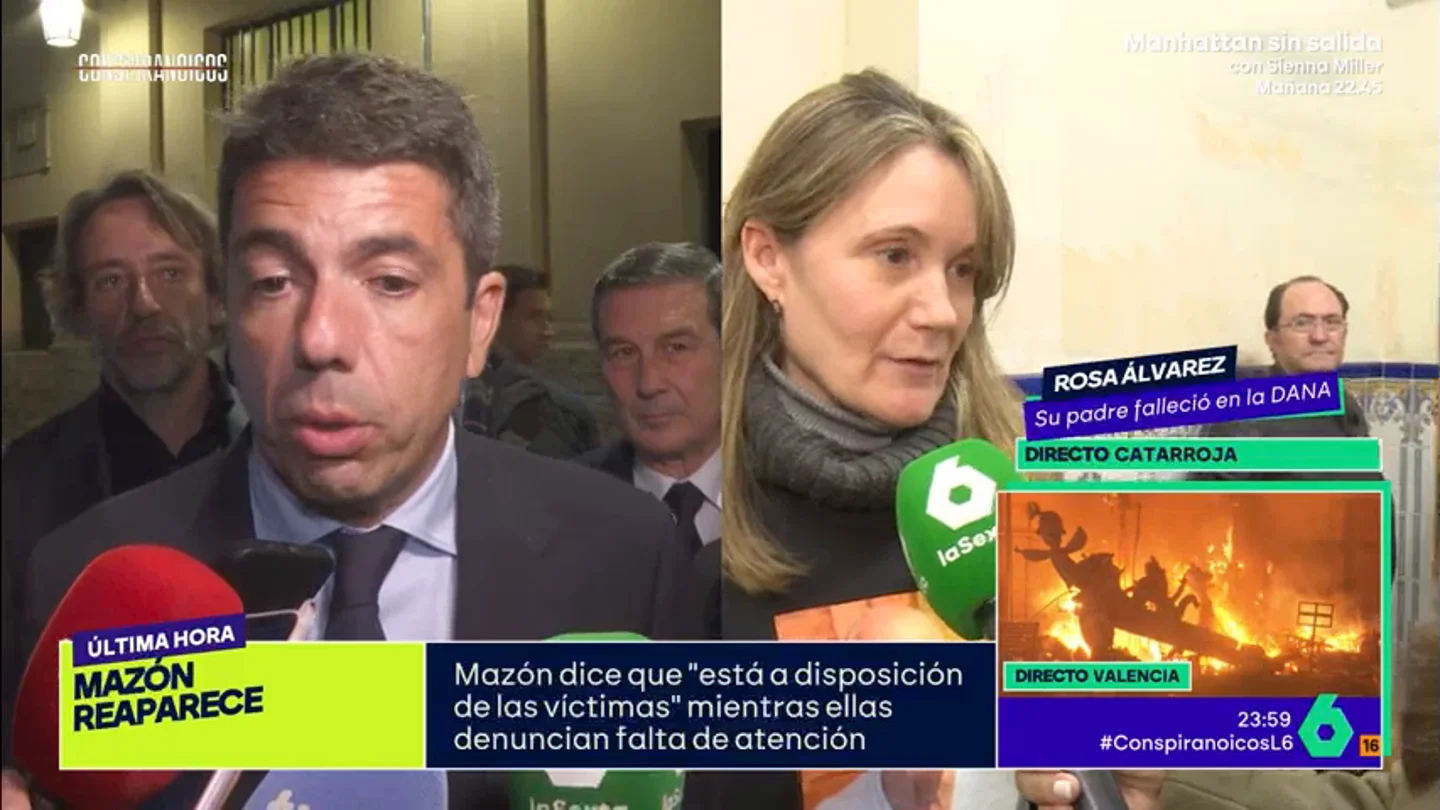 Una víctima de la DANA carga con dureza contra Mazón: "No sé si es un psicópata o qué es" Una víctima de la DANA carga con dureza contra Mazón: "No sé si es un psicópata o qué es"