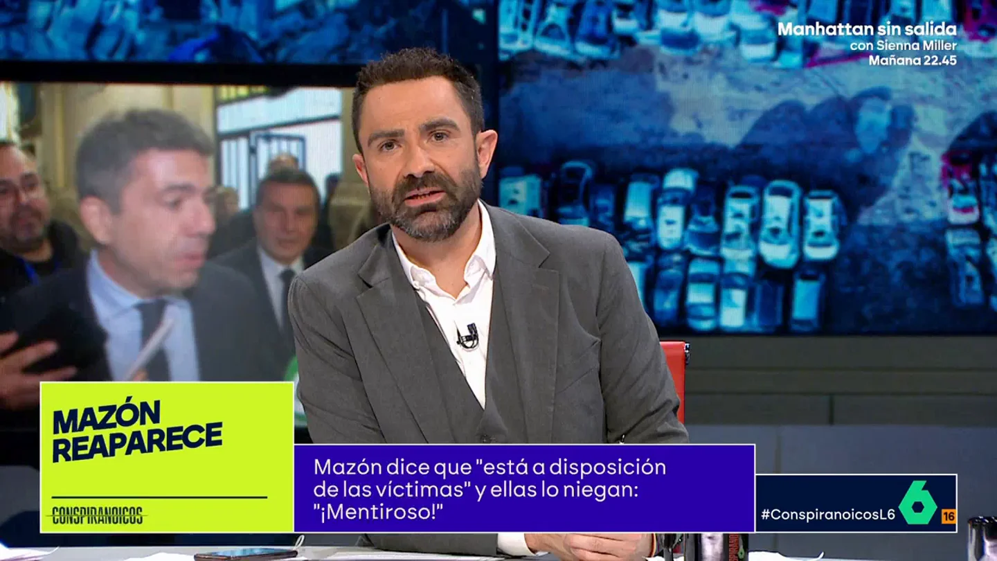 Jokin Castellón reta a Carlos Mazón tras escuchar sus mentiras: "Díganos una víctima con la que se haya reunido" Jokin Castellón reta a Carlos Mazón tras escuchar sus mentiras: "Díganos una víctima con la que se haya reunido"