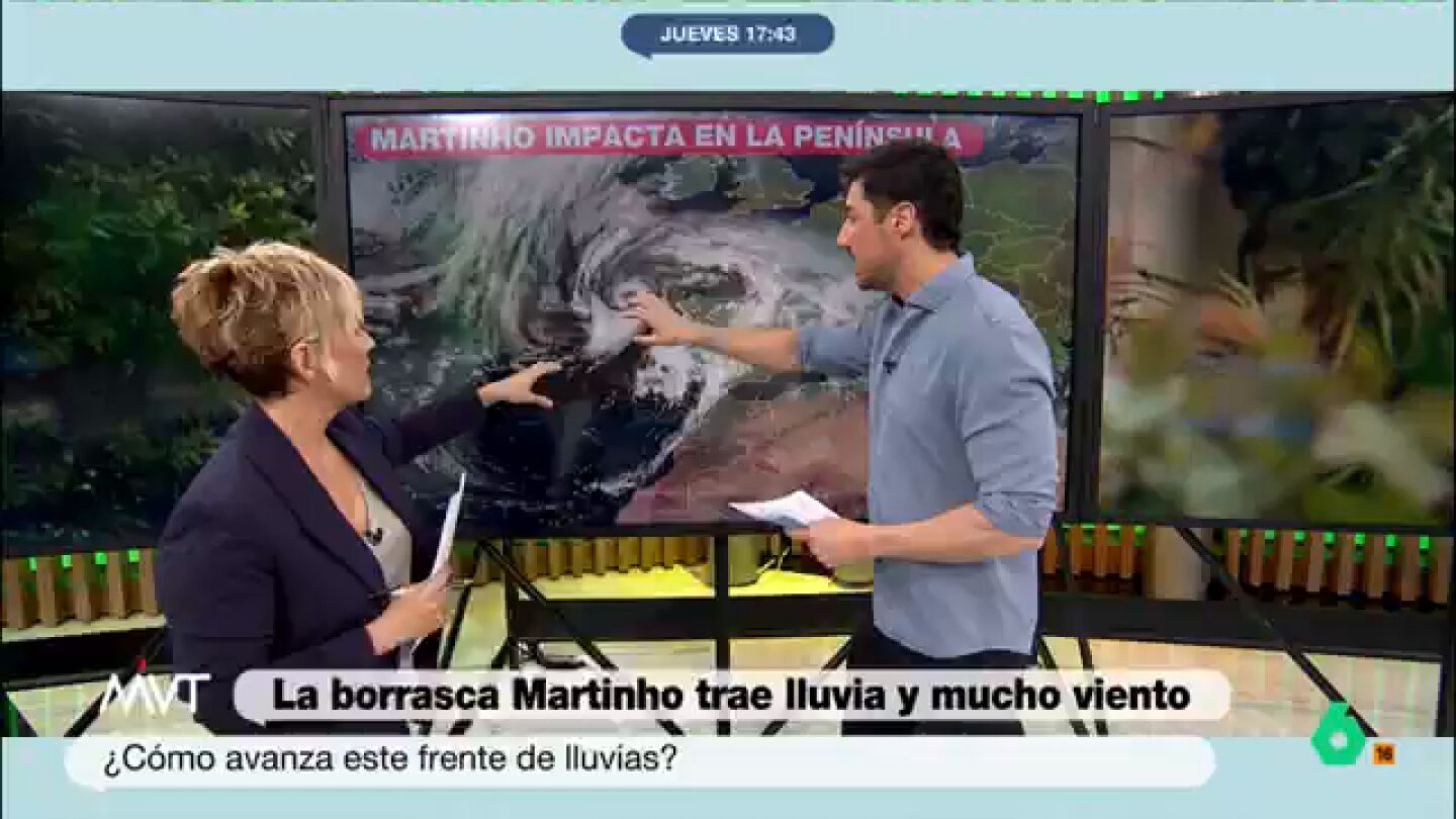 ¿Cuál es la evolución de la borrasca 'Martinho'? 