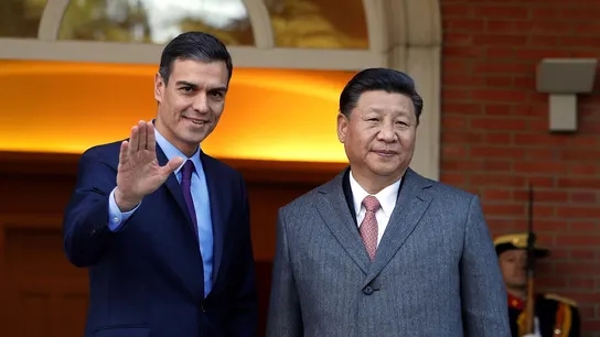 El presidente del Gobierno Español, Pedro Sánchez, y su homólogo ruso, Xi Jinping El presidente del Gobierno Español, Pedro Sánchez, y su homólogo ruso, Xi Jinping