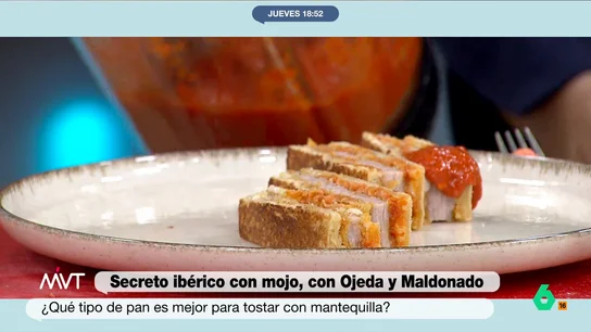 La receta gourmet de secreto ibérico con mojo del chef Carlos Maldonado, paso a paso Paso a paso El chef con estrella Michelin Carlos Maldonado te enseña a cocinar una receta de secreto ibérico diferente, original y deliciosa.