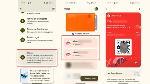 Añadiento billetes de tren a Google Wallet Añadiento billetes de tren a Google Wallet