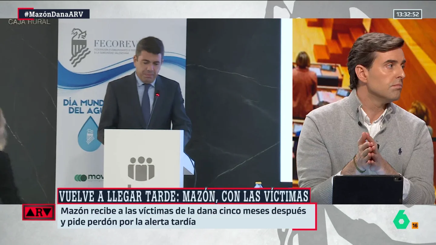 Montesinos analiza la relación del PP con Mazón: "Se da por descontada la incomodidad de Feijóo" Montesinos analiza la relación del PP con Mazón: "Se da por descontada la incomodidad de Feijóo"