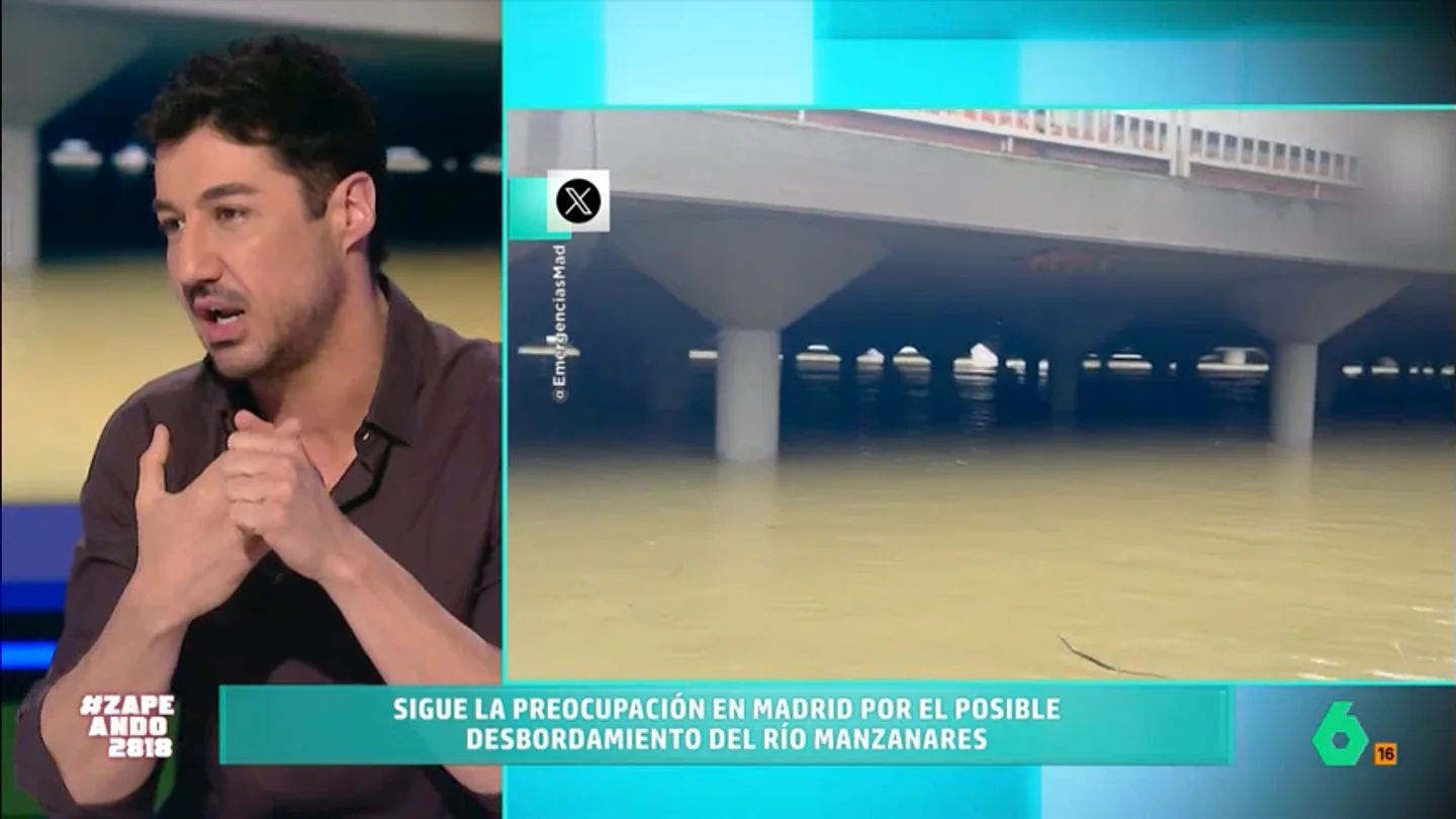 Francisco Cacho explica qué ha provocado la crecida del río Manzanares: "Nunca ha llovido así en Madrid" El meteorólogo de laSexta explica que este mes de marzo va a pasar a la historia como el más lluvioso desde que se tienen registros en la estación de la AEMET del Retiro. Esta fue inaugurada el año 1921.