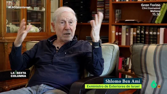 "La solución de los dos estados ha muerto": la rotunda reflexión del exministro Shlomo Ben Ami sobre Israel y Palestina ¿Es posible la paz entre Israel y Palestina? laSexta Columna traslada esta pregunta al exministro israelí Shlomo Ben Ami y el excorresponsal en Oriente Medio Javier Espinosa. Ambos ven la solución de los dos estados "inviable".