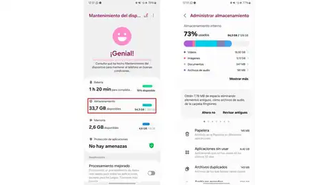 Gestionando el almacenamiento Gestionando el almacenamiento
