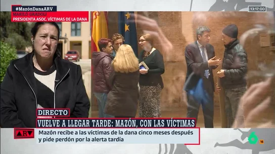 Mariló Gradolí, víctima de la DANA, señala que Mazón llega "tarde y mal": "Debe responder por lo que hizo" Mariló Gradolí, víctima de la DANA, señala que Mazón llega "tarde y mal": "Debe responder por lo que hizo"