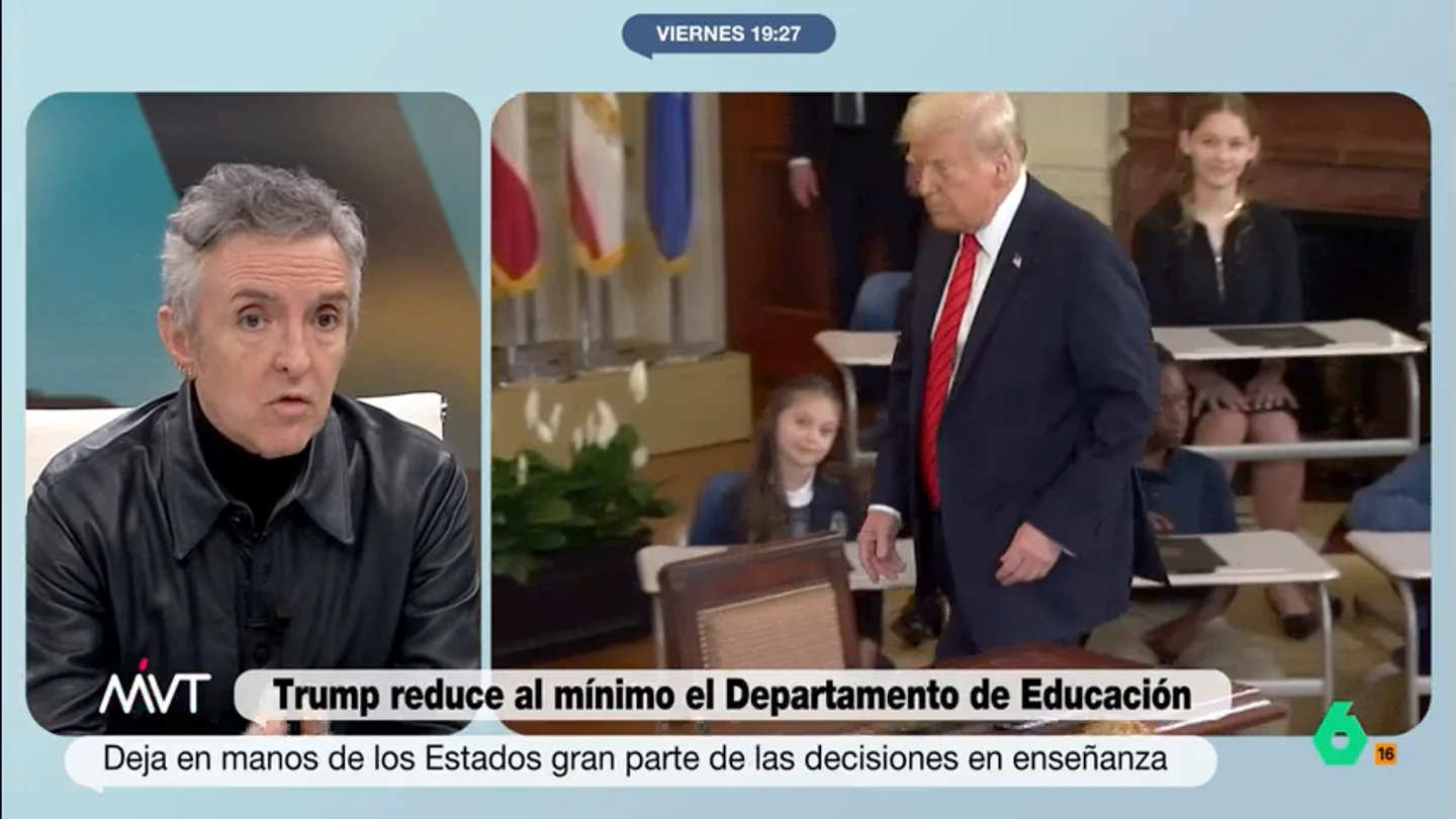 Ramoncín, sobre el desmantelamiento del departamento de Educación en EEUU: "Resultaría gracioso si no fuera patético" Trump ha firmado una orden para desmantelar, casi por completo, el departamento de Educación. Le encargada de llevar a cabo estos recortes será Linda McMahon, secretaria de Educación y conocida, principalmente, por ser una de las fundadoras de la WWE.