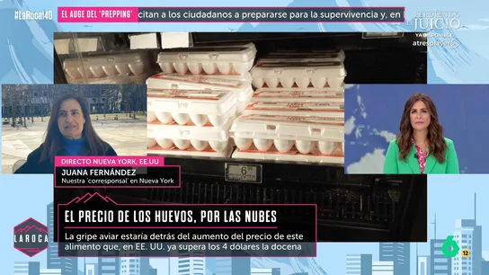 Juana Fernández, corresponsal, habla del encarecimiento de los huevos en EEUU Juana Fernández, corresponsal, habla del encarecimiento de los huevos en EEUU