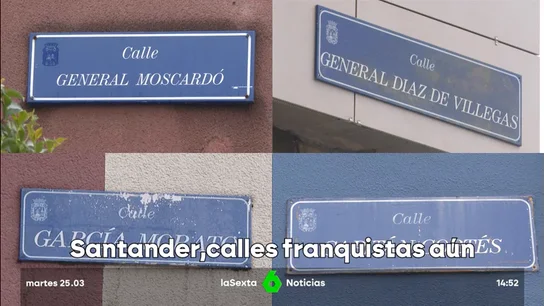 La fiscalía da un mes al Ayuntamiento de Santander para eliminar las placas franquistas que aún siguen en sus calles La fiscalía da un mes al Ayuntamiento de Santander para eliminar las placas franquistas que aún siguen en sus calles