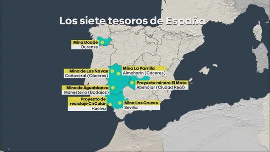 Los siete tesoros de España: las zonas de nuestro país que Bruselas elige para impulsar las materias primas de la UE Los siete tesoros de España: las zonas de nuestro país que Bruselas elige para impulsar las materias primas de la UE