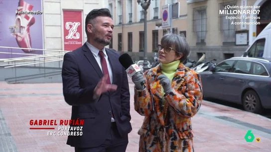 Thais Villas 'siente miedo' al descubrir las manías de Gabriel Rufián: "Dice esto con la mirada perdida..." El portavoz de ERC en el Congreso confiesa ser muy ordenado y organizado, rozando incluso el TOC. "Todo tiene que estar en el mismo sitio...", explica a la reportera.