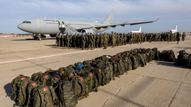 Imagen de archivo de militares en la Base Aérea de Torrejón de Ardoz (Madrid).