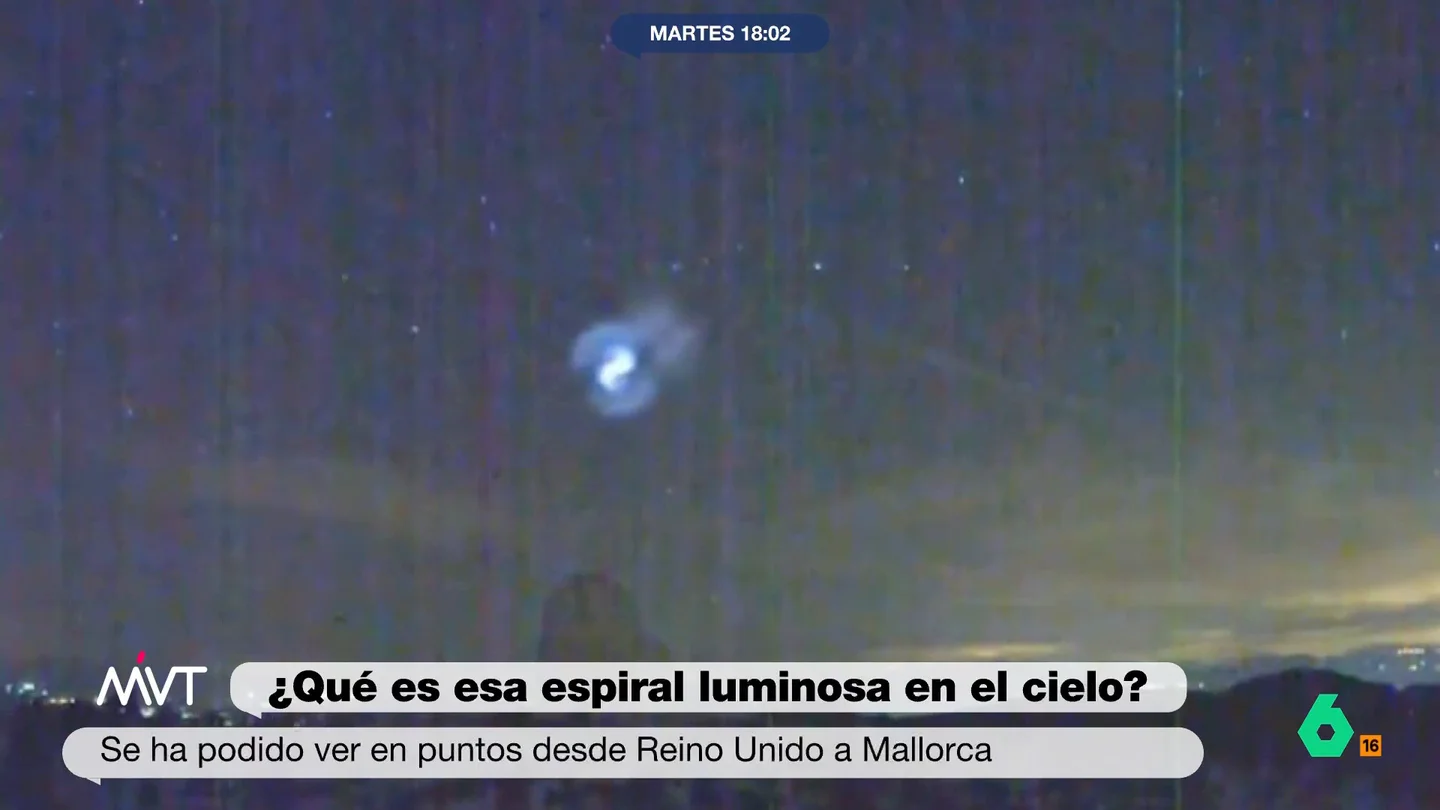 Francisco Cacho explica qué hay tras la extraña espiral en el cielo de Mallorca Francisco Cacho desvela el motivo detrás de la misteriosa espiral luminosa que se ha podido ver en el cielo de Mallorca, producido por Space X, la empresa de Elon Musk, y su cohete reutilizable.