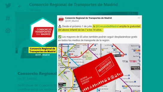 Paga el Gobierrno y Ayuso se pone la medalla: la Comunidad de Madrid pasa por suya la gratuidad del abono infantil hasta los 14 años Paga el Gobierrno y Ayuso se pone la medalla: la Comunidad de Madrid pasa por suya la gratuidad del abono infantil hasta los 14 años