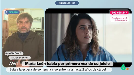 Jordi Évole, tras su entrevista a María León: "Yo le doy veracidad a su versión, estamos ante un abuso policial" Jordi Évole comparte con Iñaki López detalles de su entrevista a María León en 'Lo de Évole', donde abordará la detención de la actriz en 2022 tras ser acusada de atentado a la autoridad y lesiones a un agente de Policía.