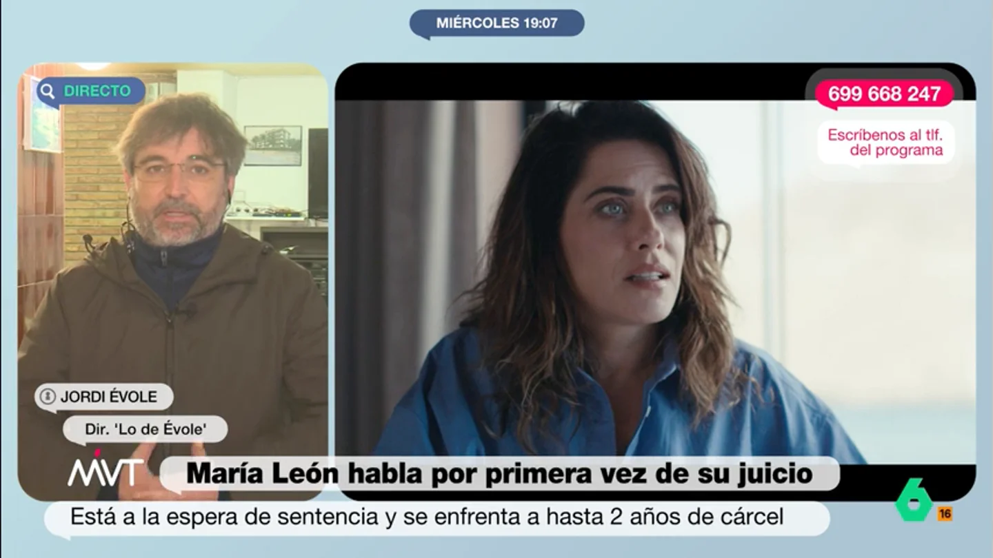 Jordi Évole, tras su entrevista a María León: "Yo le doy veracidad a su versión, estamos ante un abuso policial" Jordi Évole comparte con Iñaki López detalles de su entrevista a María León en 'Lo de Évole', donde abordará la detención de la actriz en 2022 tras ser acusada de atentado a la autoridad y lesiones a un agente de Policía.