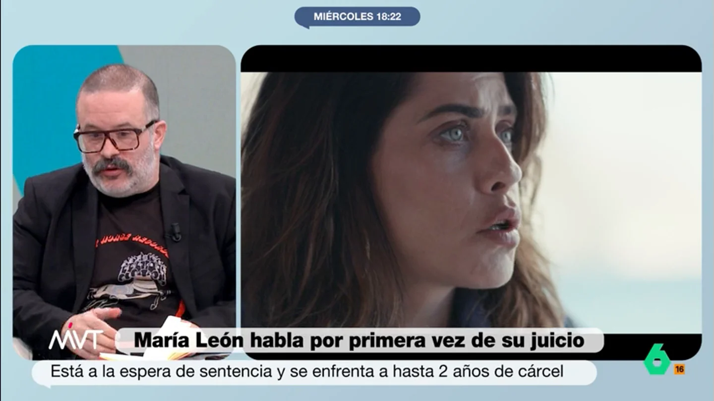 Edu Galán: "Creo que existe un linchamiento mediático indudable a María León. Es un poco raro" La actriz participará en el programa de 'Lo de Évole' que se emitirá el próximo domingo. Para el escritor, considera imposible, basándose en los vídeos que se han publicado, "que ha habido una agresión del nivel que se describe".