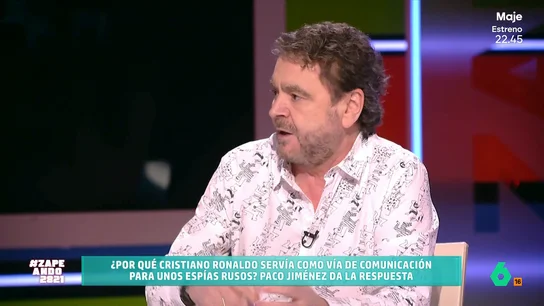 Paco Jiménez desvela el curioso método que usaban dos espías rusos para pasar sus mensajes La pareja vivía cerca de Frankfurt y hacían una vida normal pero, hasta 2011, año en el que fueron detenidos, se dedicaron a pasar información al kremlin utilizando, en los últimos años, al jugador de fútbol Cristiano Ronaldo.