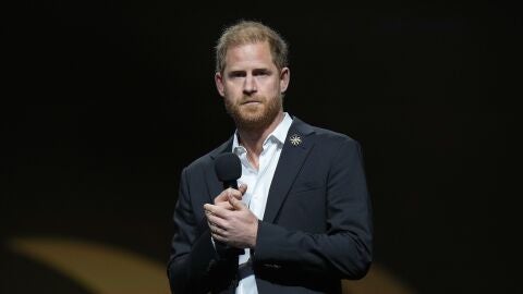 Imagen del pr&iacute;ncipe Harry durante la gala de clausura de los premios Invictus 