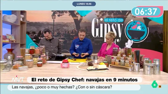 Gipsy Chef explica en Más Vale Tarde cómo saber si las almejas están en mal estado El cocinero visita el programa para elaborar una deliciosa receta de navajas con remolacha y aguacate en tan solo nueve minutos. Una propuesta diferente y muy sencilla, al alcance de cualquiera.