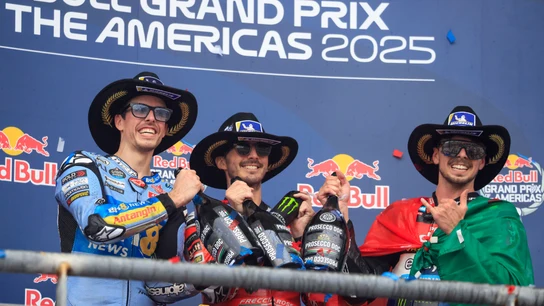 Podio GP de las Américas Podio GP de las Américas