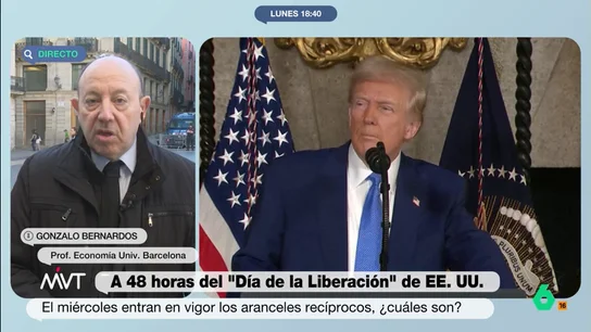 El mensaje tranquilizador de Gonzalo Bernardos ante las políticas económicas de Trump Gonzalo Bernardos analiza en este vídeo los aranceles de Donald Trump y su decisión de revocar el permiso de Repsol para exportar petróleo venezolano, y cómo esto podría afectar a la economía española.