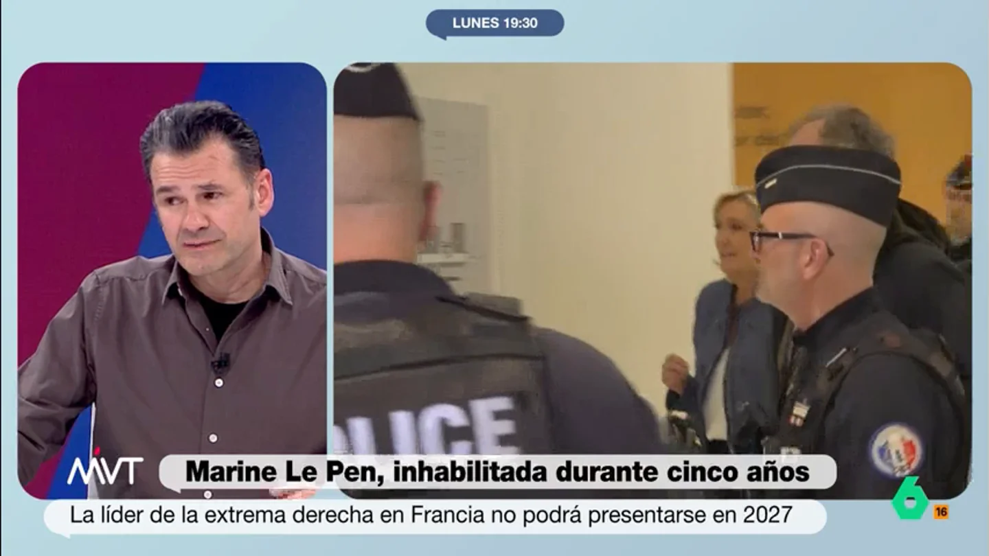 Iñaki López, muy crítico con las alianzas de Vox: "Se ha solidarizado mucho antes con Le Pen que con Repsol" Más Vale Tarde opina en este vídeo sobre el apoyo mostrado por Vox a Marine Le Pen tras ser condenada por un tribunal francés a cuatro años de cárcel y cinco de inhabilitación por un delito de malversación.