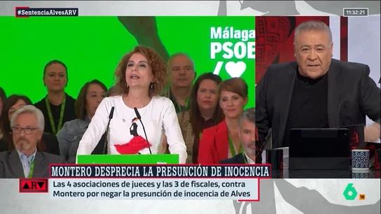Ferreras reacciona a las polémicas palabras de Montero sobre la absolución de Alves: "Es alucinante y peligroso" Ferreras reacciona a las polémicas palabras de Montero sobre la absolución de Alves: "Es alucinante y peligroso"