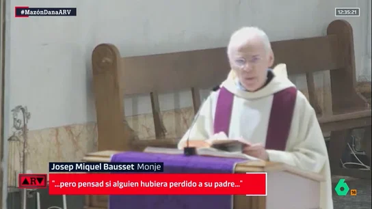 La crítica de un monje a Mazón durante un sermón: "Come mientras la gente se ahoga La crítica de un monje a Mazón durante un sermón: "Come mientras la gente se ahoga