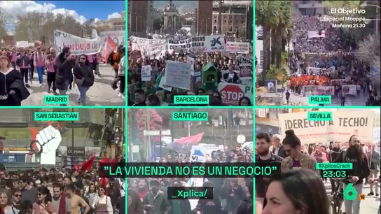 Distintas manifestaciones por la vivienda en España este sábado Distintas manifestaciones por la vivienda en España este sábado