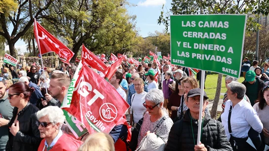 Manifestación en defensa de la sanidad pública en Sevilla. Manifestación en defensa de la sanidad pública en Sevilla.
