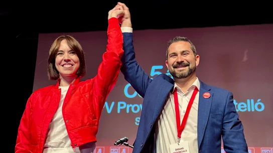 La secretaria general del PSPV-PSOE, Diana Morant, y el secretario general del PSPV-PSOE en la provincia de Castellón, Samuel Falomir La secretaria general del PSPV-PSOE, Diana Morant, y el secretario general del PSPV-PSOE en la provincia de Castellón, Samuel Falomir