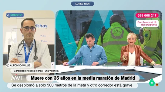 El consejo de Alfonso Valle, cardiólogo, si nos vamos a enfrentar a un deporte de alta intensidad: "Hay que invertir en salud" El médico explica que a partir de cierta edad es importante hacerse pruebas como un electrocardiograma o una prueba de esfuerzo para descartar patologías. Como indica, "vamos a poder detectar el 90% de las patologías".