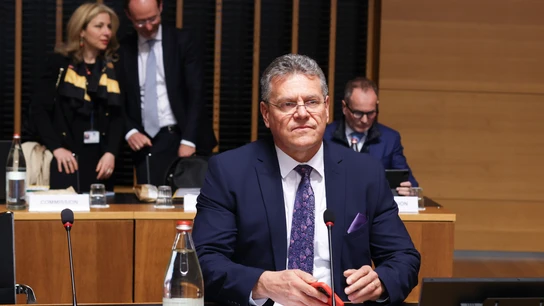 El comisario de Comercio de la Comisión Europea, Maros Sefcovic El comisario de Comercio de la Comisión Europea, Maros Sefcovic