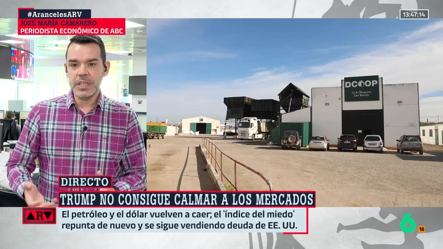 José María Camarero, sobre la guerra arancelaria entre China y EEUU: "Ellos saben que es insostenible" José María Camarero, sobre la guerra arancelaria entre China y EEUU: "Ellos saben que es insostenible"