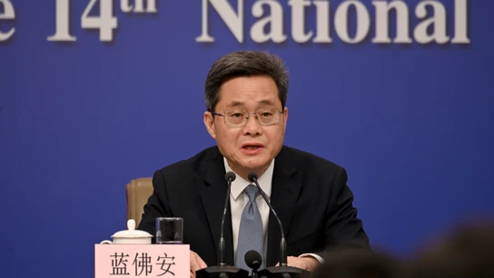 El ministro de Finanzas chino, Lan Fo'an, en una imagen de archivo. El ministro de Finanzas chino, Lan Fo'an, en una imagen de archivo.