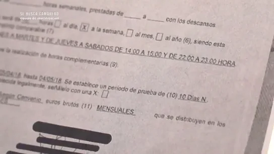 Cotizó 15 días en 9 meses: "Es una práctica habitual en hostelería, si quieres comer, tienes que pasar por el aro" Cotizó 15 días en 9 meses: "Es una práctica habitual en hostelería, si quieres comer, tienes que pasar por el aro"