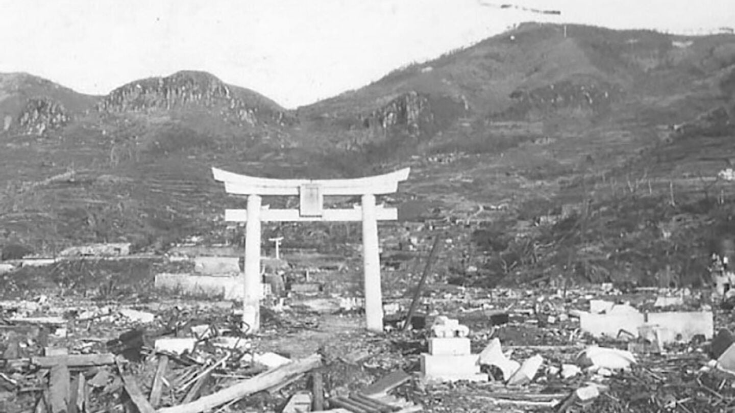 Devastaci&oacute;n en la zona cero de Nagasaki