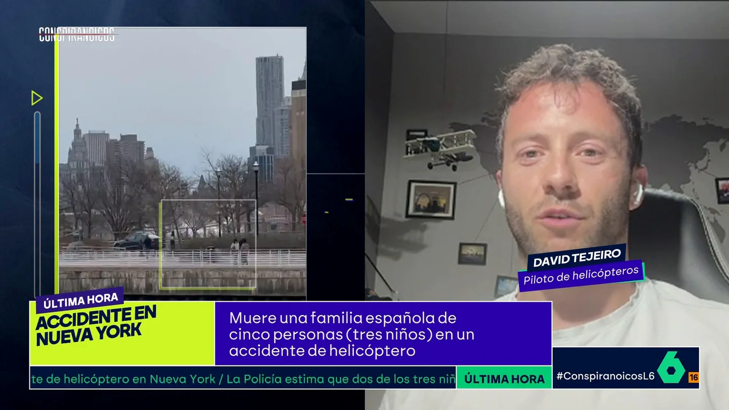 David Tejeiro, piloto de helicópteros: "Es impactante. Puede ser un fallo del piloto o un fallo en la maniobra" David Tejeiro, piloto de helicópteros: "Es impactante. Puede ser un fallo del piloto o un fallo en la maniobra"