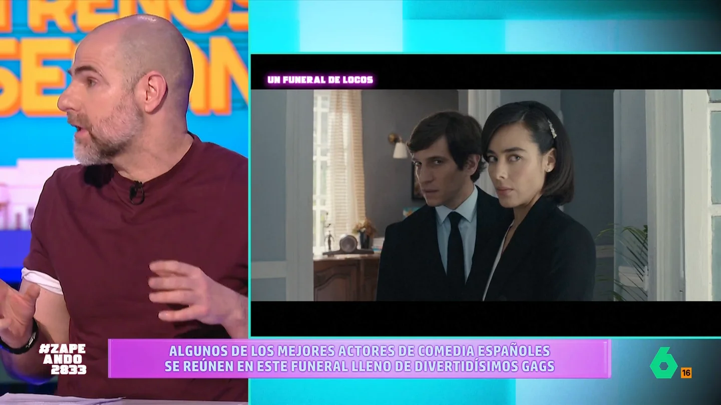 Alberto Rey analiza 'Un funeral de locos': "Las comedias con muertos, lo siento mucho, funcionan muy bien" El periodista afirma que en la película "están los más famosos actores de comedia de España en los últimos 25 años". Además, su director, Manuel Gómez Pereira, ha dirigido tres de sus comedias españolas preferidas.