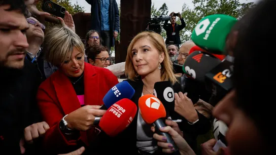 La exconsellera de Interior, Salomé Pradas, a su llegado a los juzgados para declarar como imputada, este viernes. La exconsellera de Interior, Salomé Pradas, a su llegado a los juzgados para declarar como imputada, este viernes.
