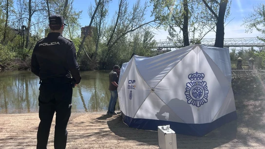 Zona del río donde se localizó el cadáver de Alejandro Aranda. Zona del río donde se localizó el cadáver de Alejandro Aranda.